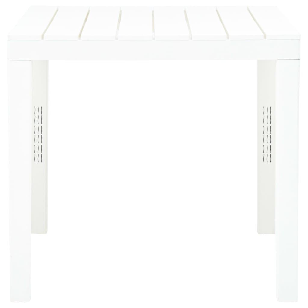 Mesa de jardín de plástico gris antracita 216x90x72 cm