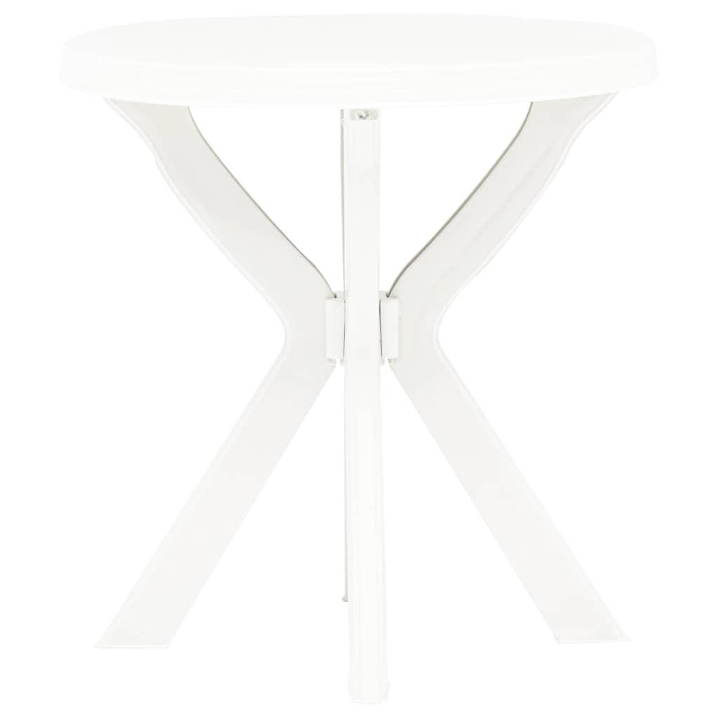 Mesa bistro blanca plástico 70x70x72 cm