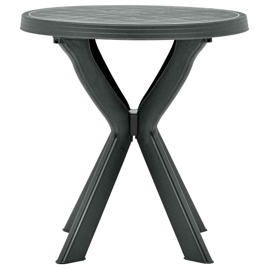Mesa bistró plástico gris antracita 70x70x72 cm