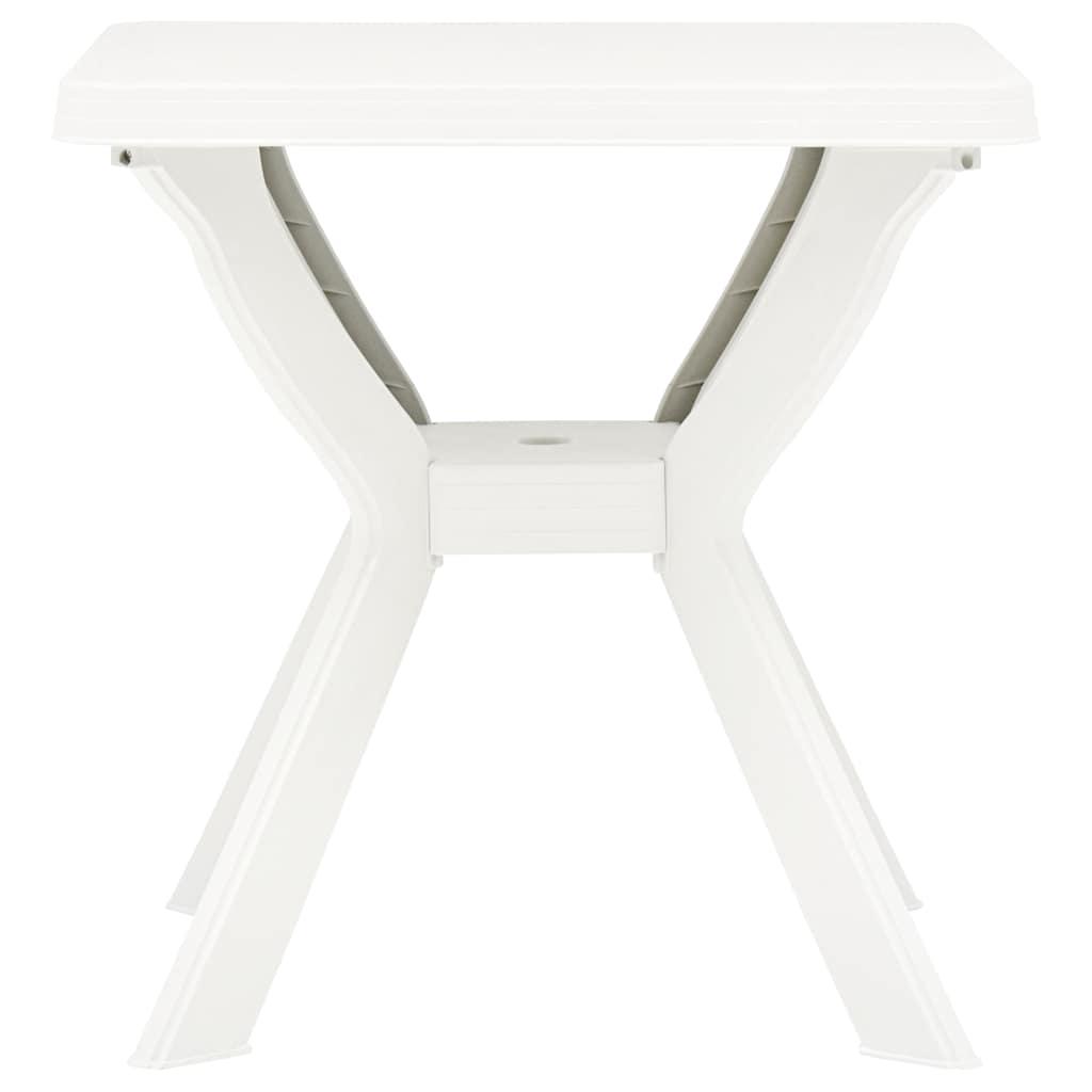Mesa bistro blanca plástico 70x70x72 cm