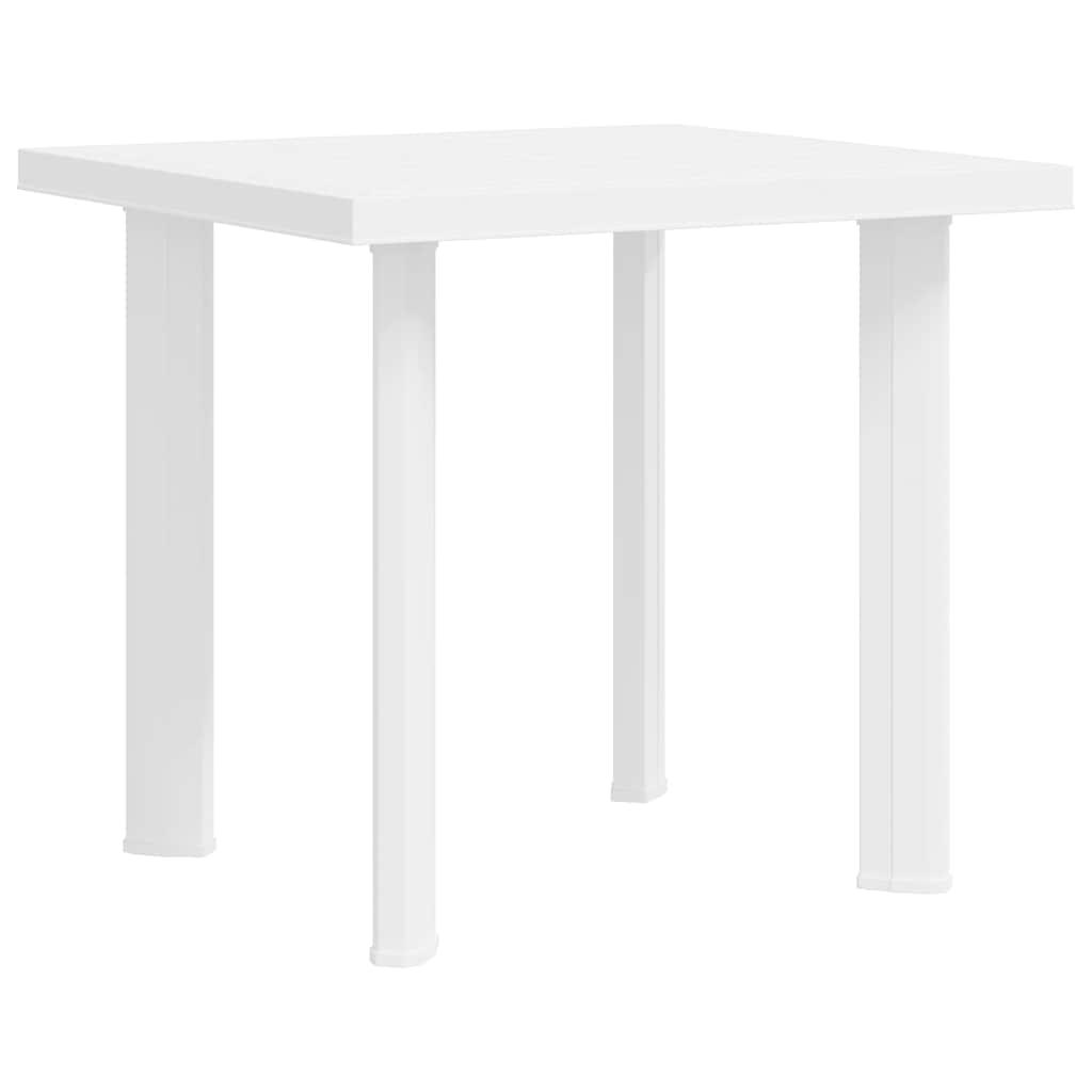 Mesa de jardín de plástico gris antracita 216x90x72 cm