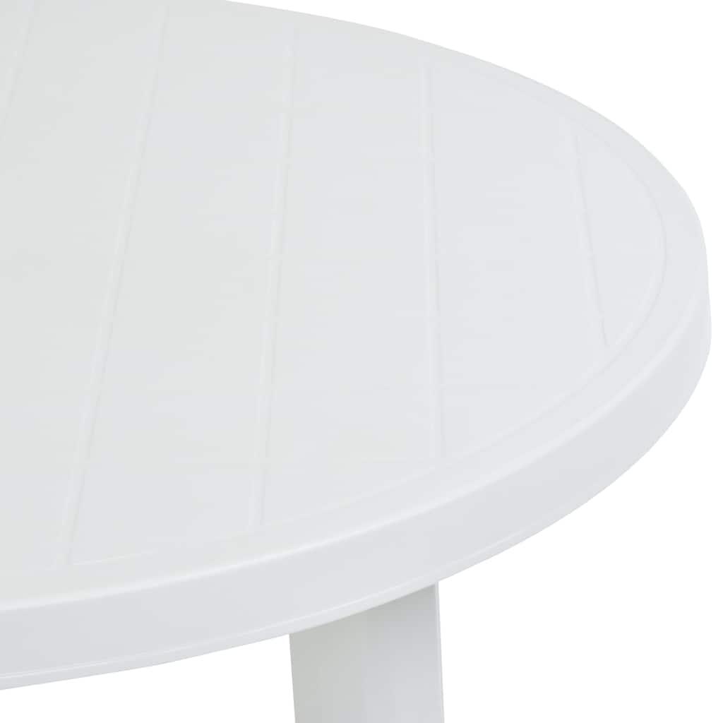 Mesa de jardín de plástico gris antracita 216x90x72 cm