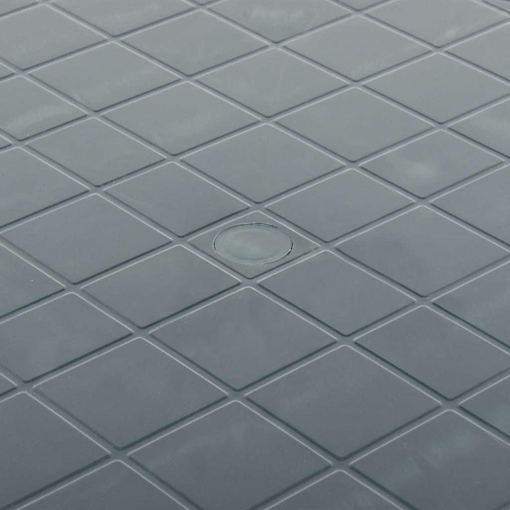 Mesa de jardín de plástico gris antracita 216x90x72 cm