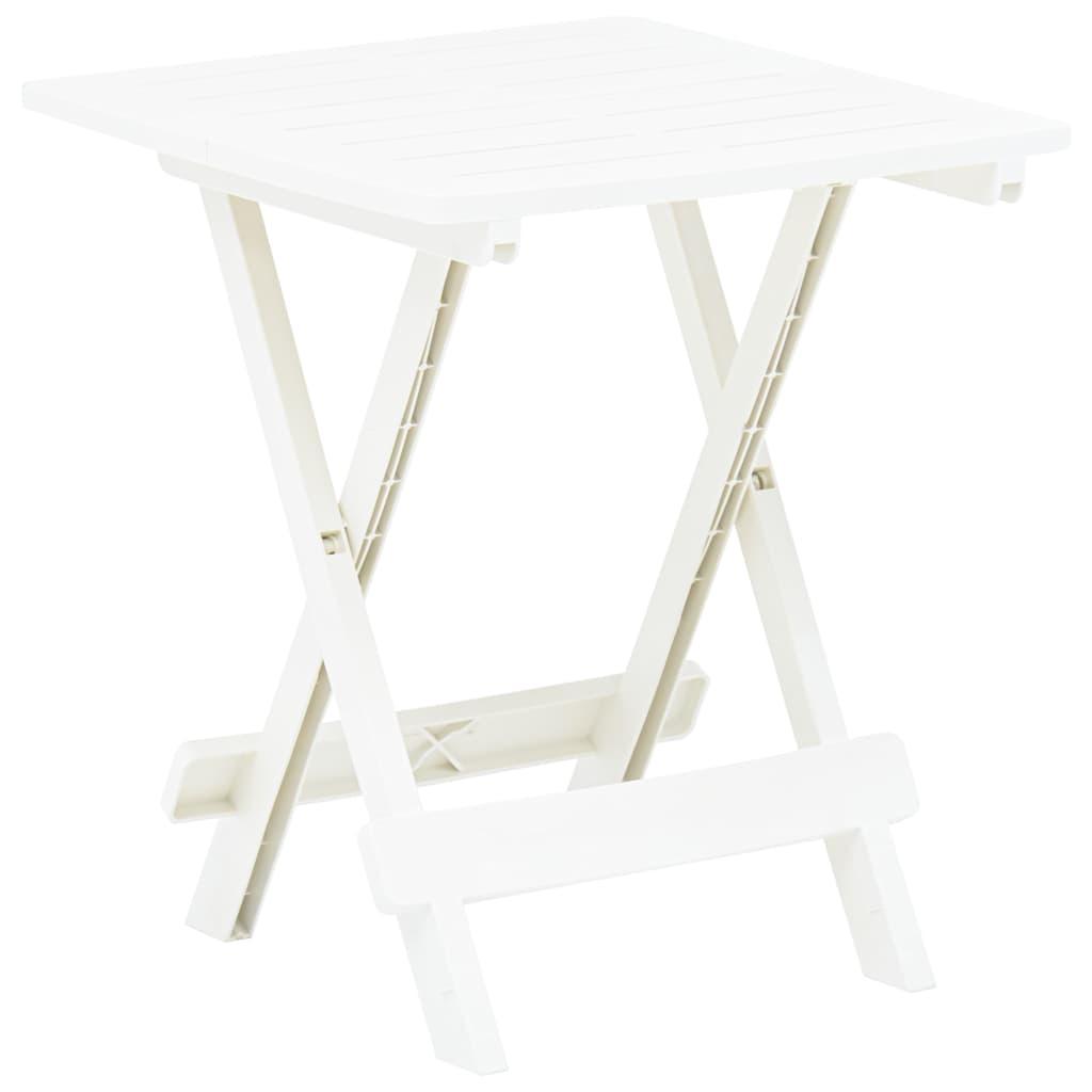 Mesa plegable de jardín plástico gris antracita 45x43x50 cm