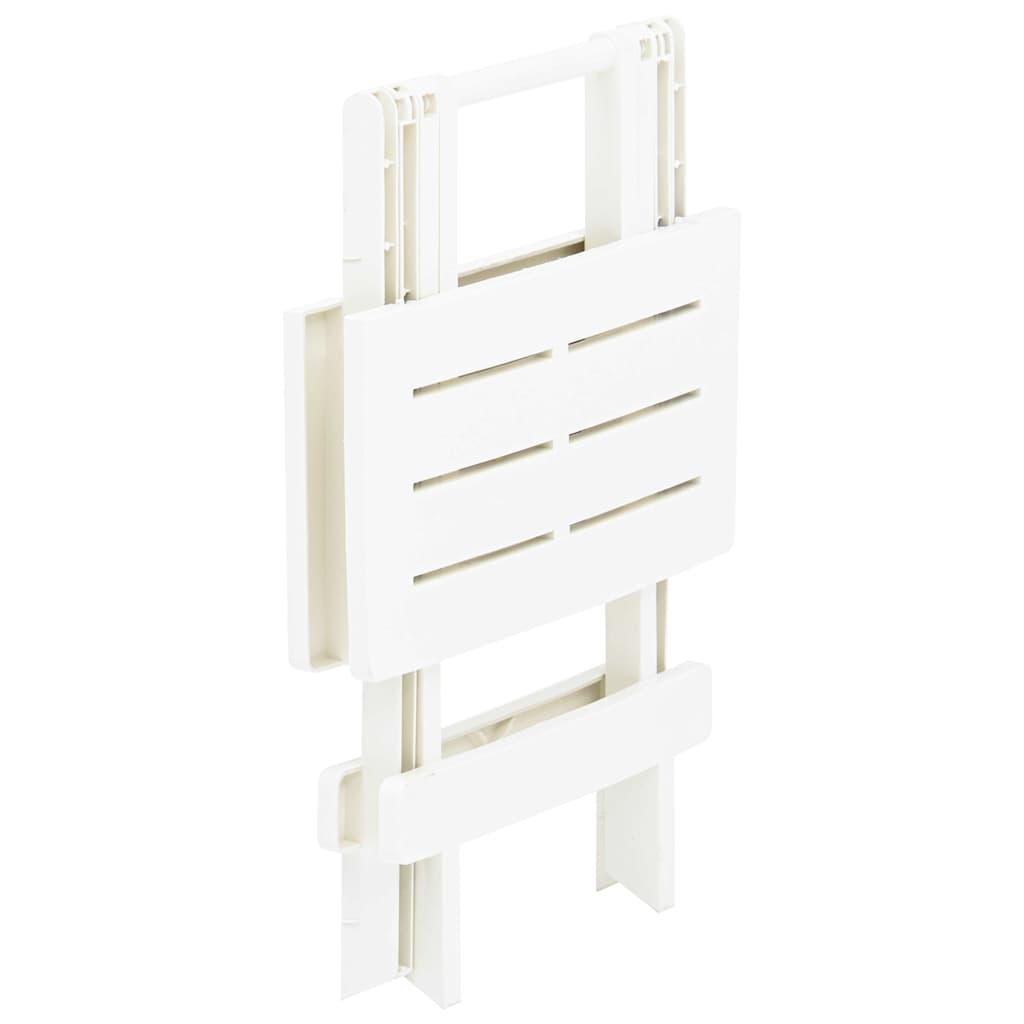 Mesa plegable de jardín plástico gris antracita 45x43x50 cm