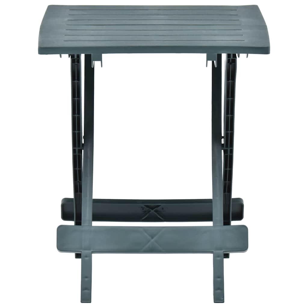 Mesa plegable de jardín plástico gris antracita 45x43x50 cm