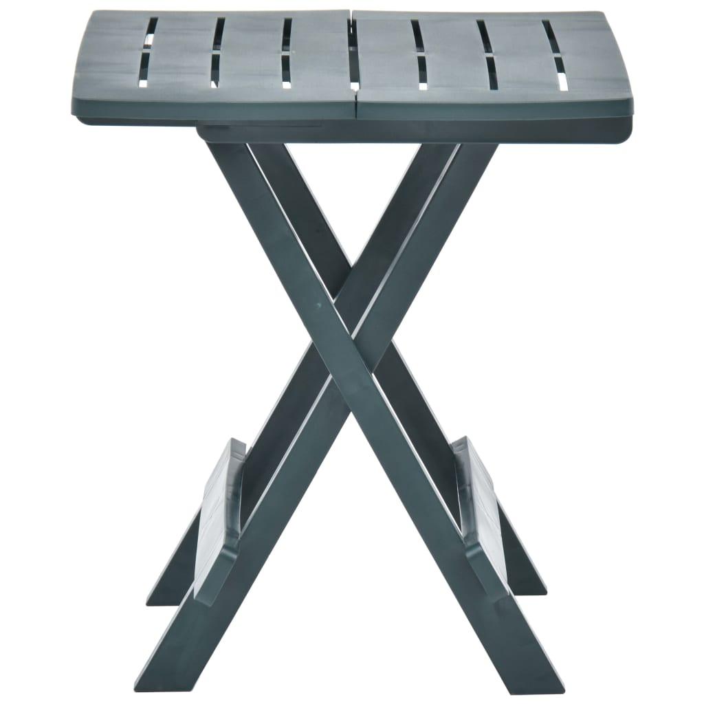 Mesa plegable de jardín plástico gris antracita 45x43x50 cm