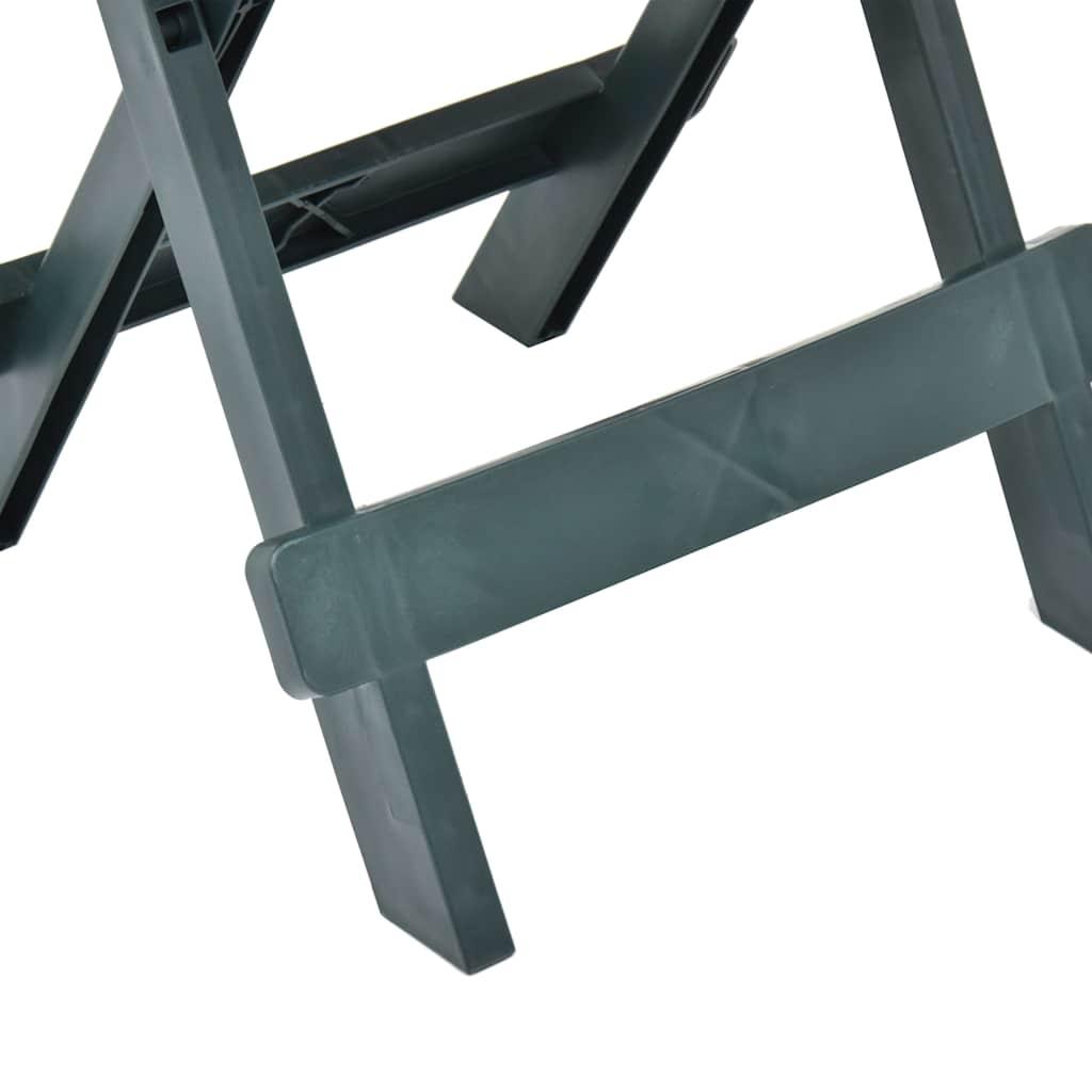 Mesa plegable de jardín plástico gris antracita 45x43x50 cm