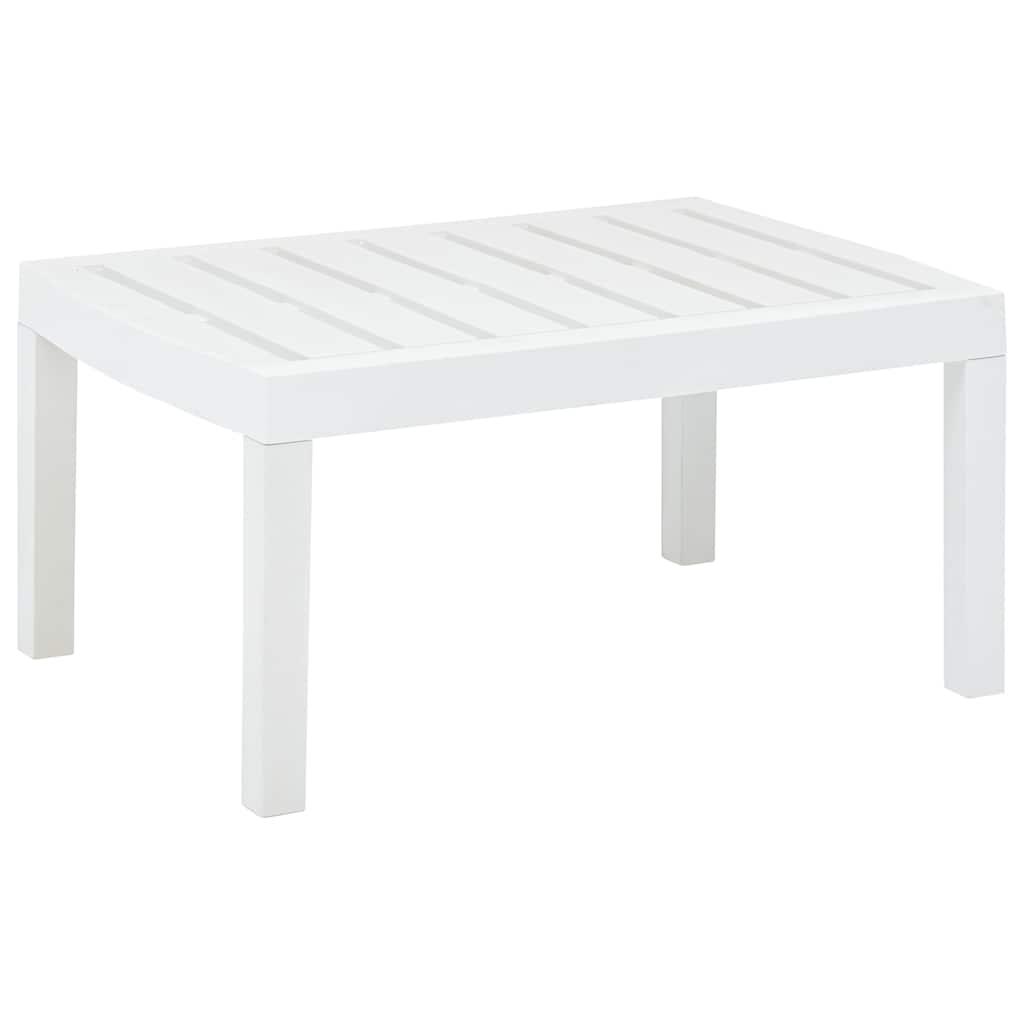 Mesa de jardín de plástico gris antracita 216x90x72 cm