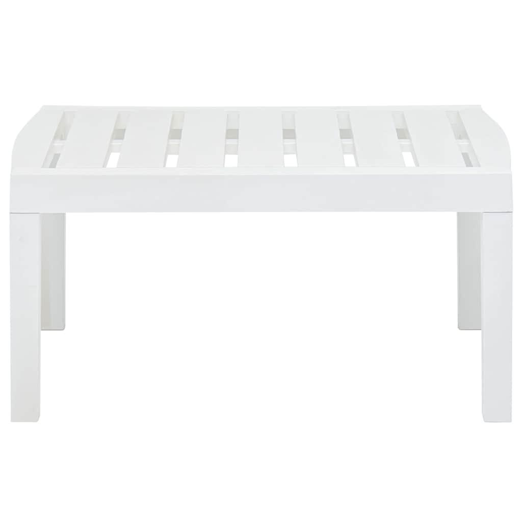 Mesa de jardín de plástico gris antracita 216x90x72 cm