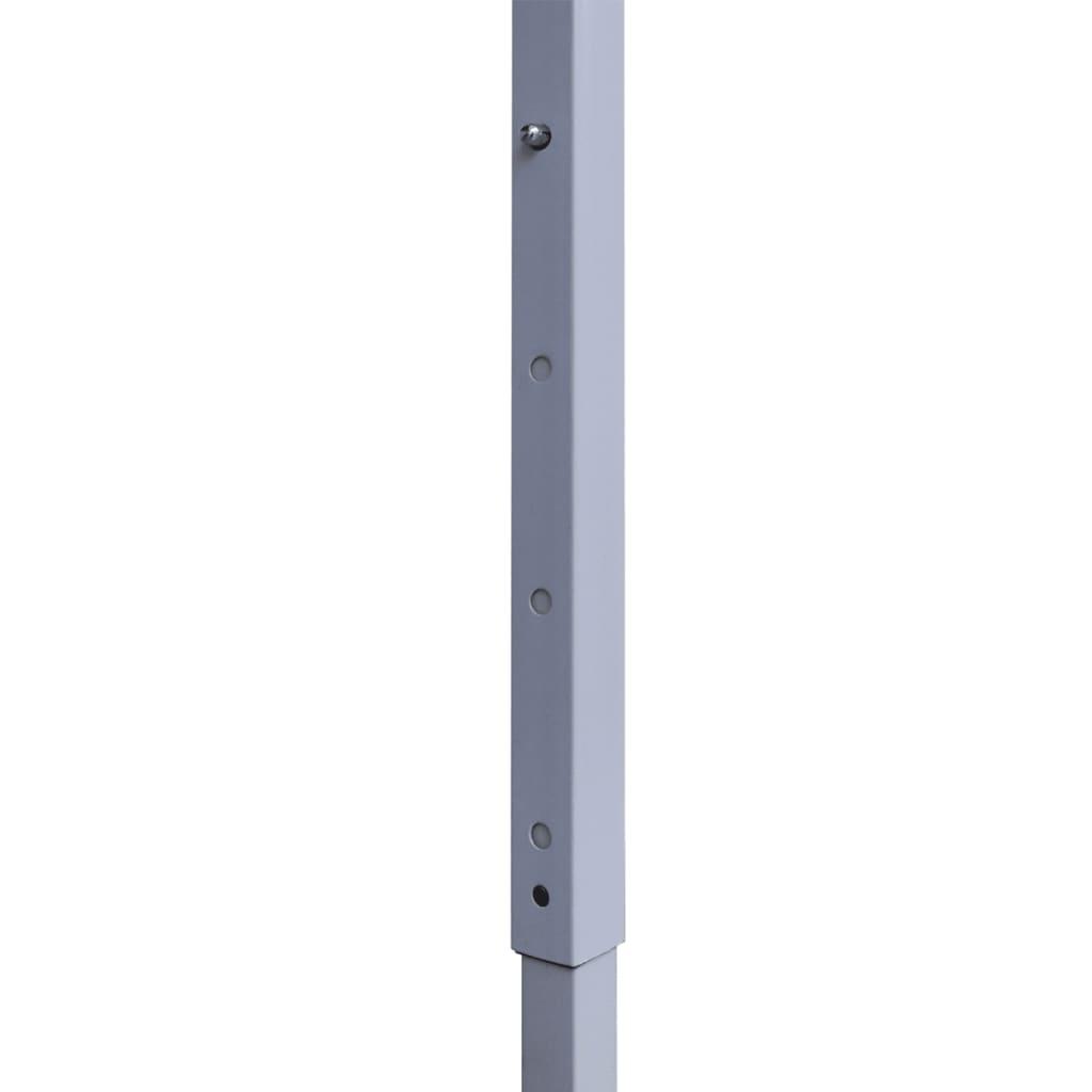 Carpa plegable profesional con 4 paredes acero blanco 280x410x315 cm