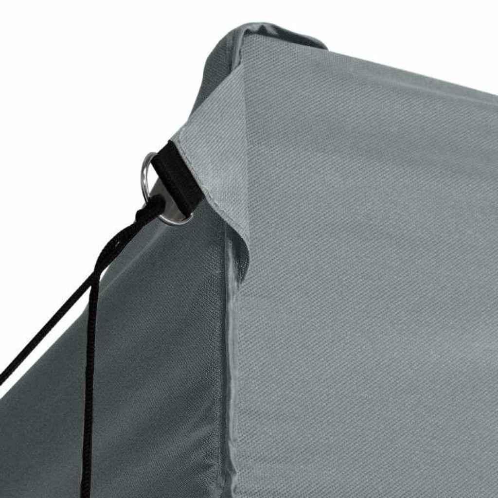 Carpa plegable profesional con 4 paredes acero blanco 280x410x315 cm