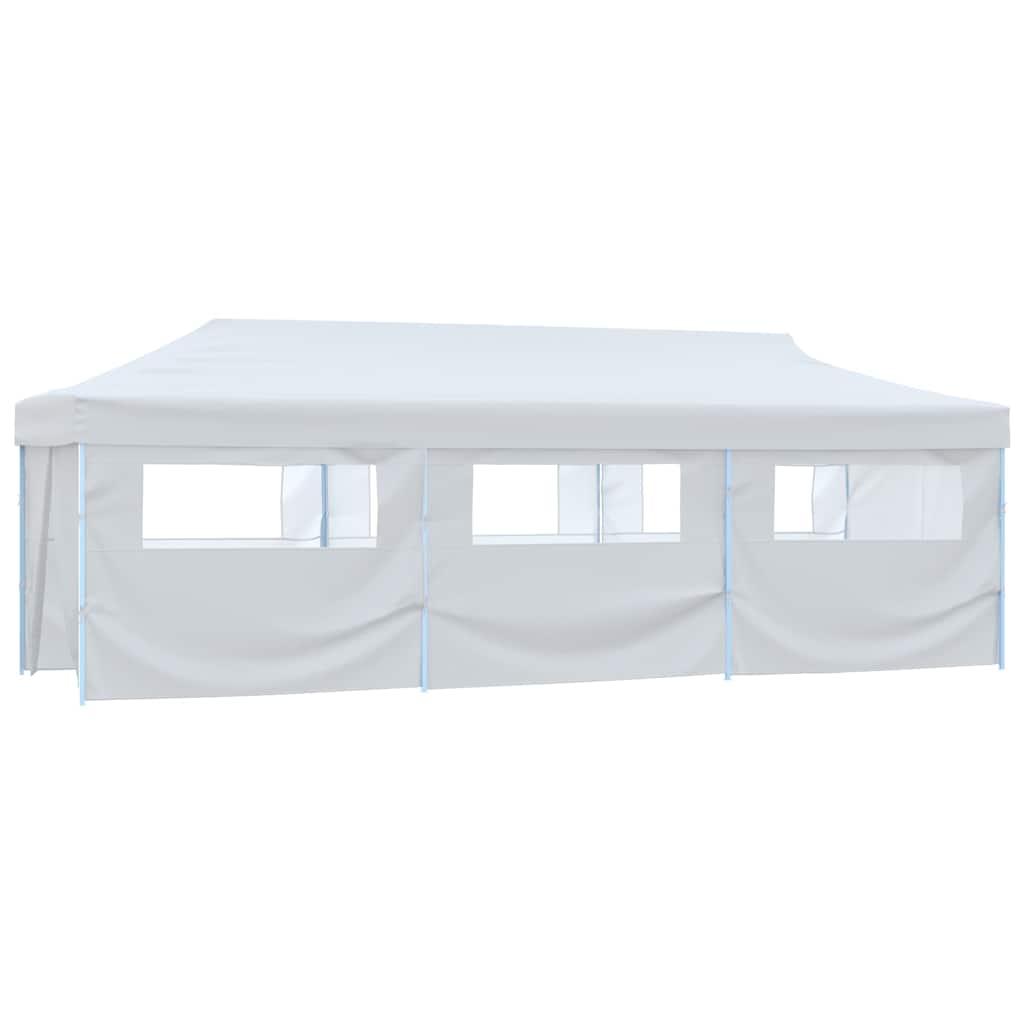 Carpa de fiestas pop-up plegable con 8 paredes antracita 870x291x315 cm