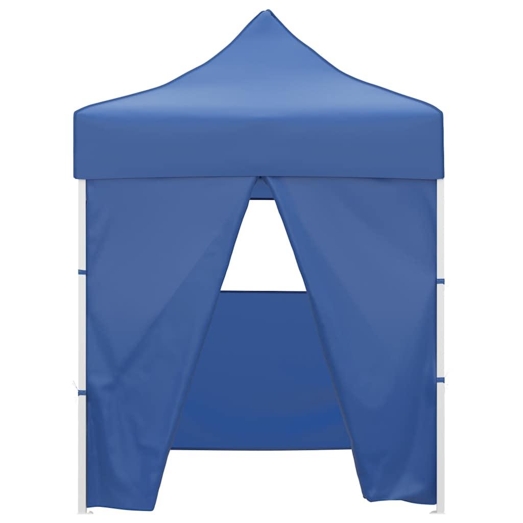 Carpa plegable profesional con 4 paredes acero blanco 280x410x315 cm