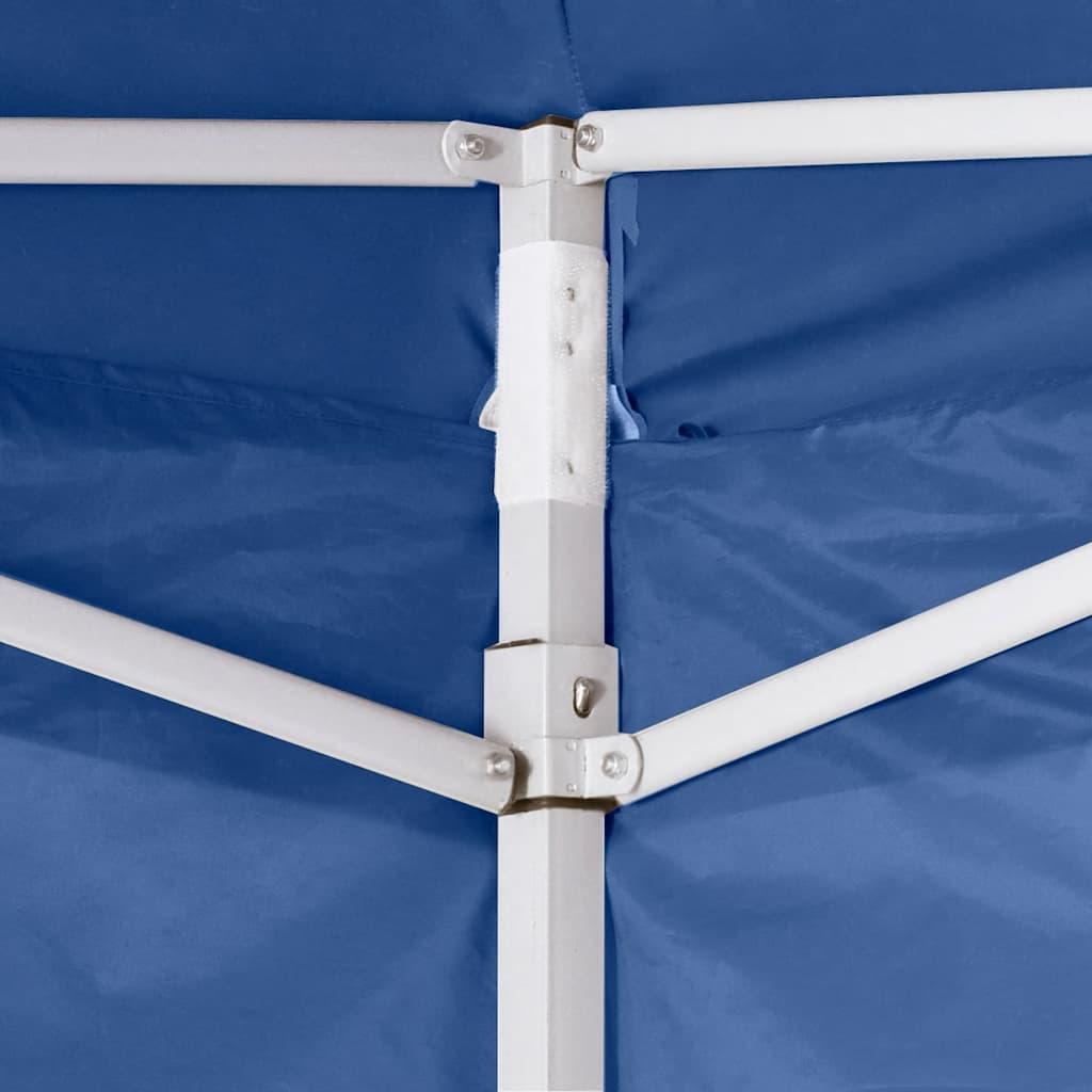 Carpa plegable profesional con 4 paredes acero blanco 280x410x315 cm