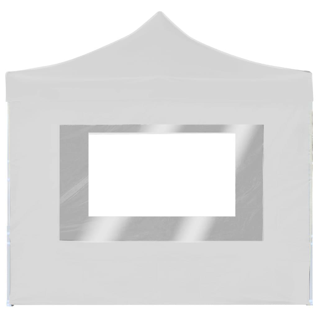 Carpa plegable profesional paredes aluminio color crema 2x2 m