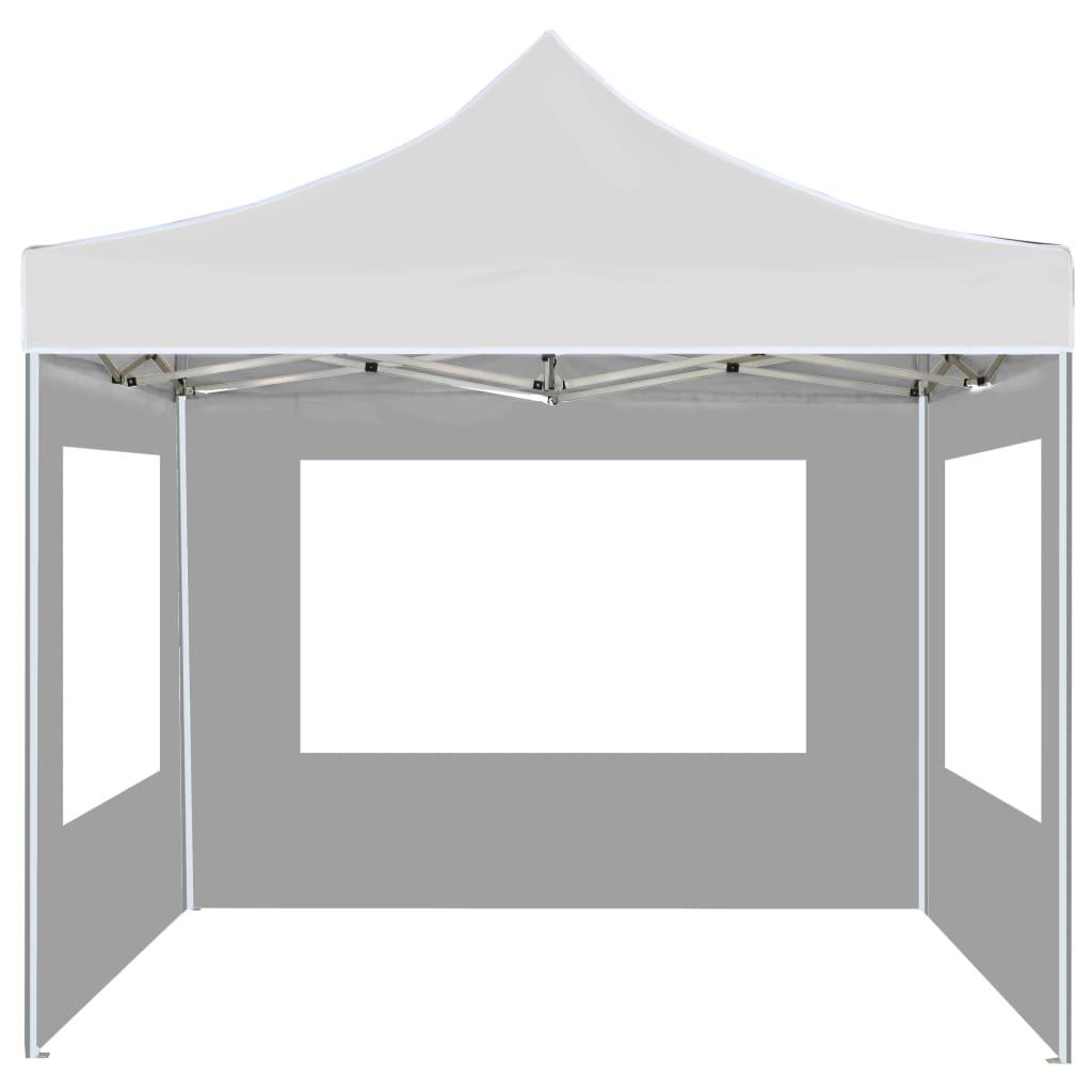 Carpa plegable profesional paredes aluminio color crema 2x2 m