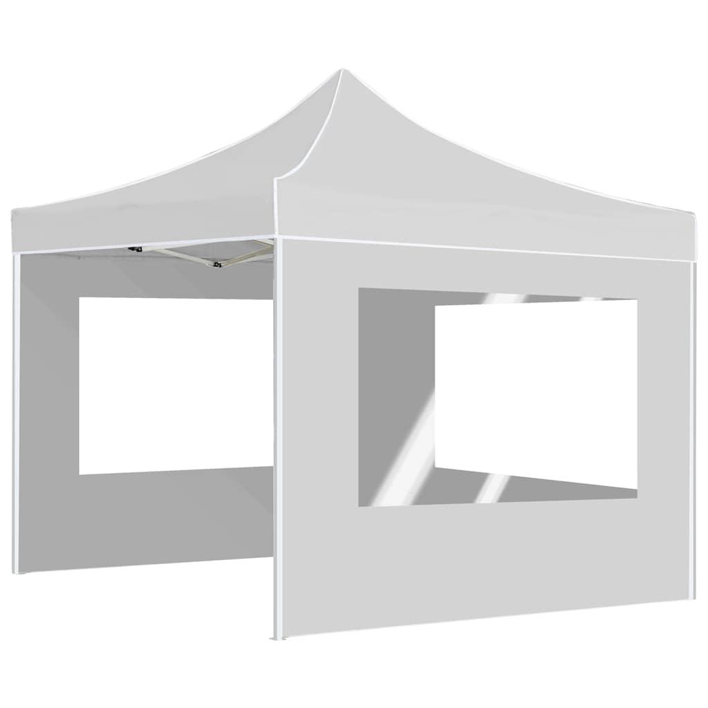 Carpa plegable profesional paredes aluminio color crema 2x2 m