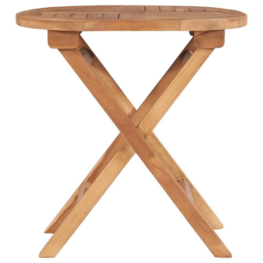 Mesa de jardín plegable madera maciza de teca