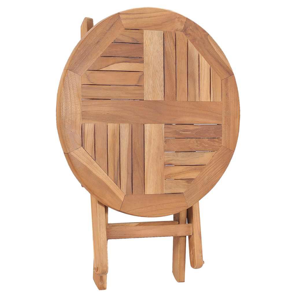 Mesa de jardín plegable madera maciza de teca