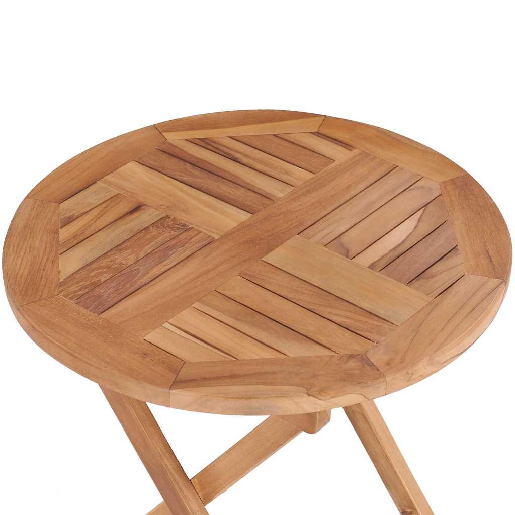 Mesa de jardín plegable madera maciza de teca