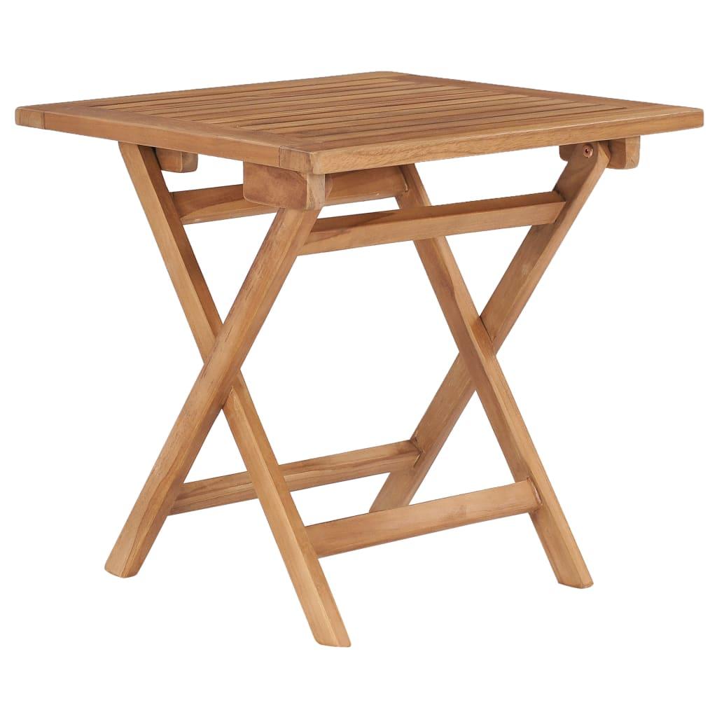 Mesa de jardín plegable madera maciza de teca