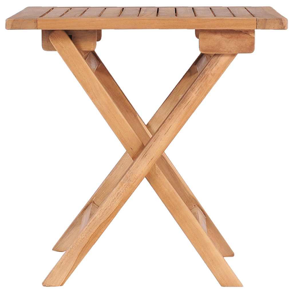 Mesa de jardín plegable madera maciza de teca
