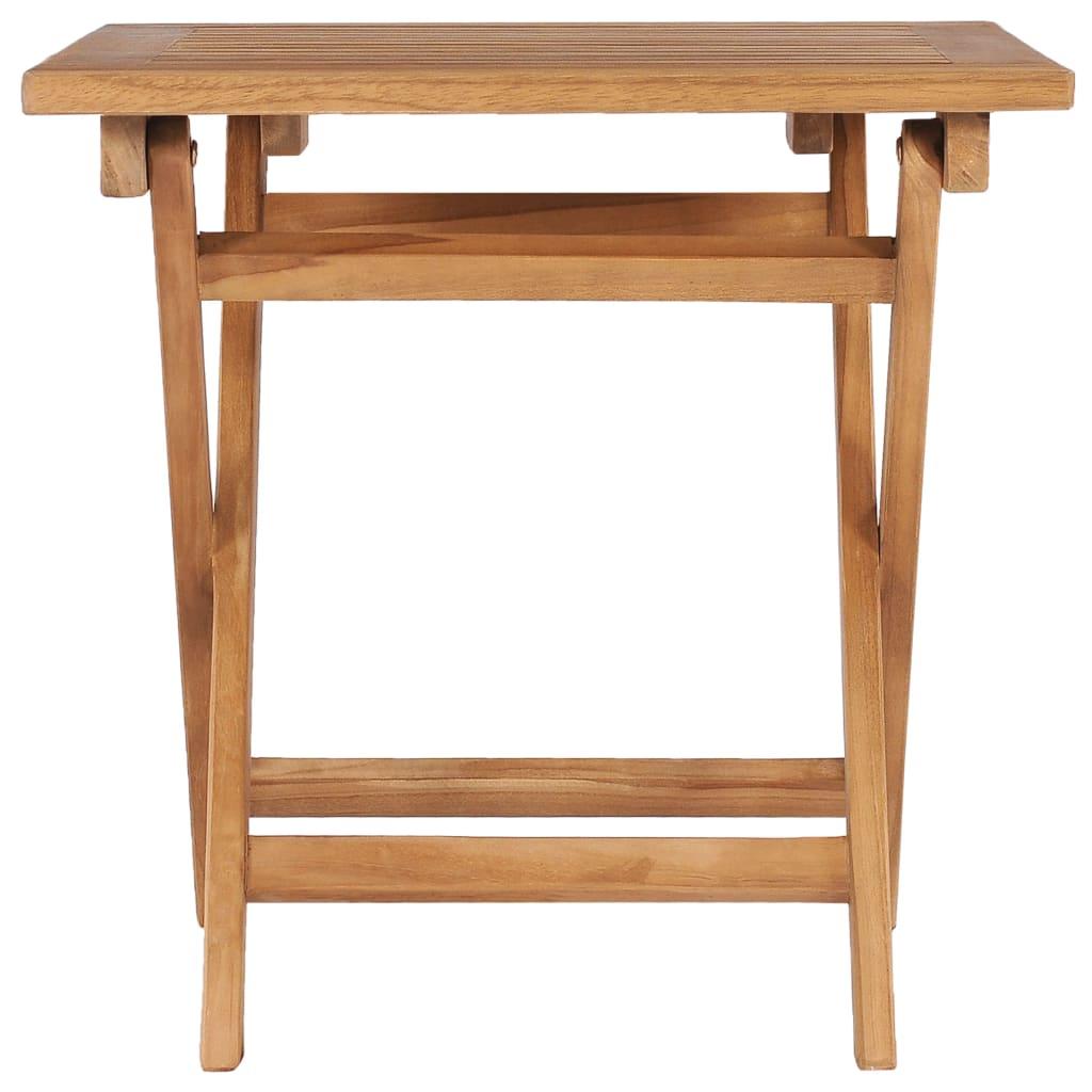 Mesa de jardín plegable madera maciza de teca