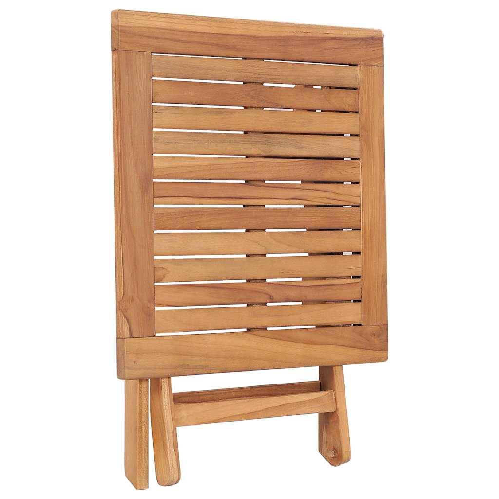 Mesa de jardín plegable madera maciza de teca
