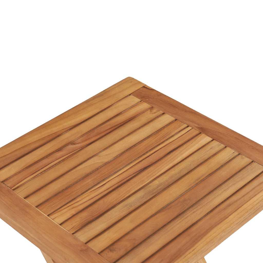 Mesa de jardín plegable madera maciza de teca