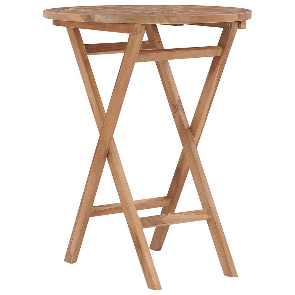 Mesa de jardín plegable madera maciza de teca