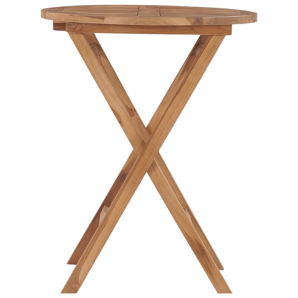 Mesa de jardín plegable madera maciza de teca
