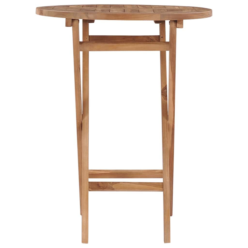 Mesa de jardín plegable madera maciza de teca