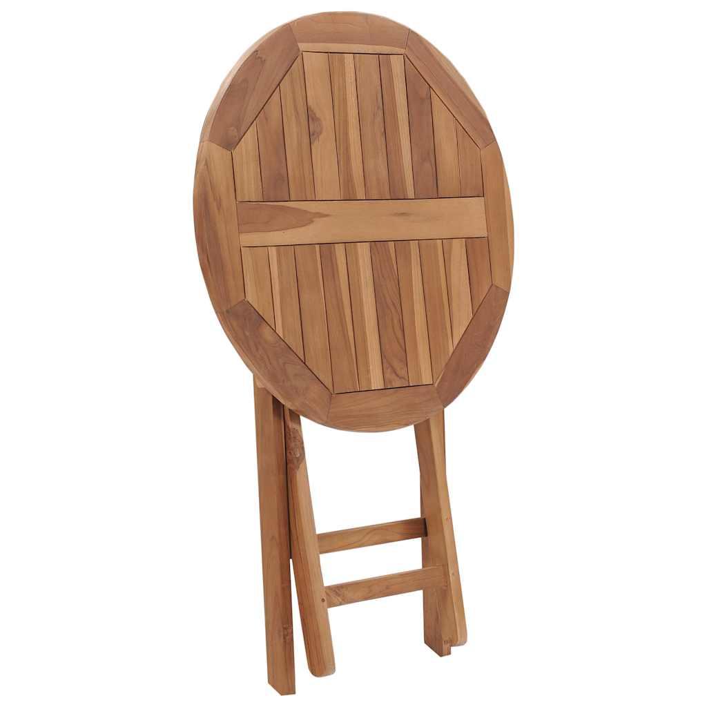 Mesa de jardín plegable madera maciza de teca