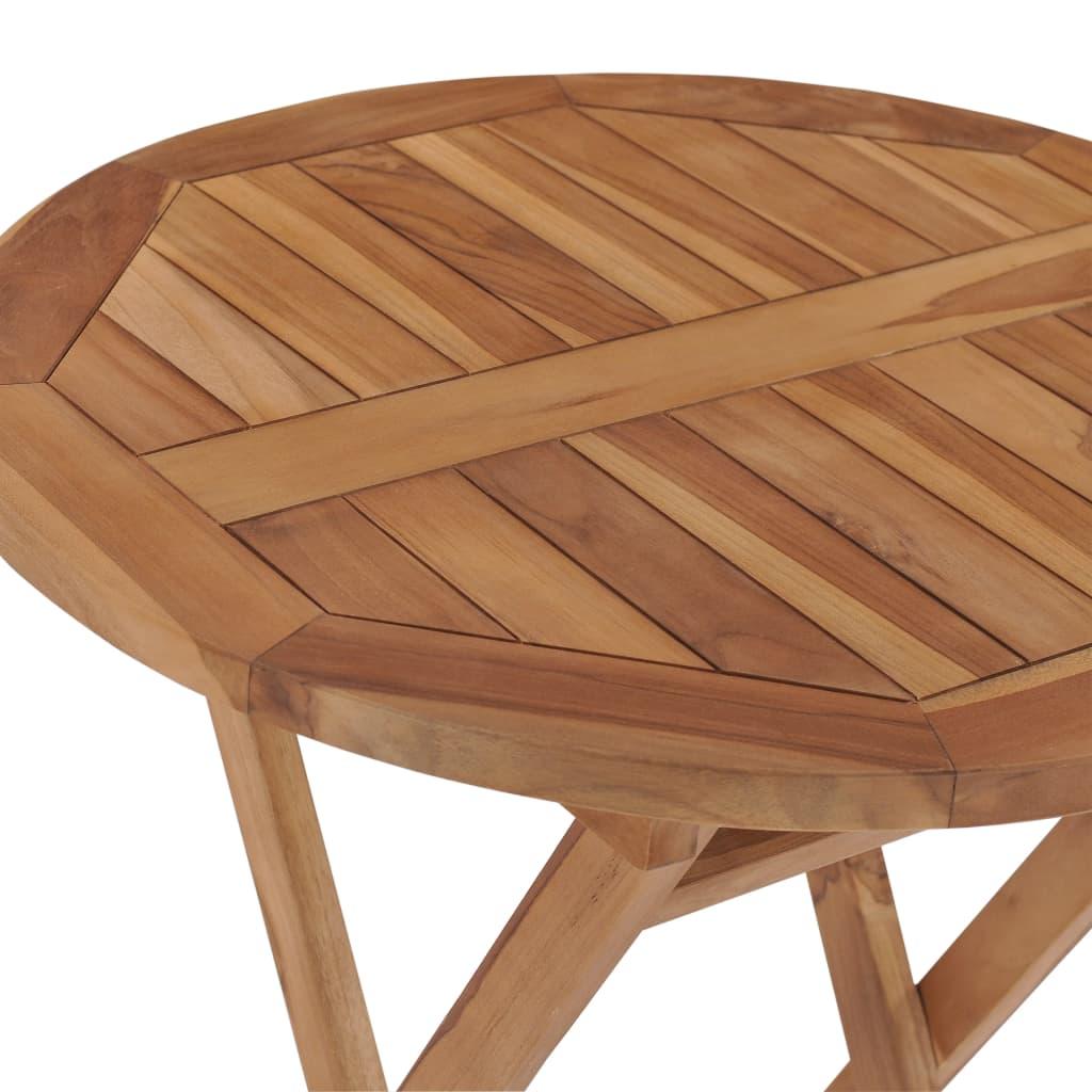 Mesa de jardín plegable madera maciza de teca