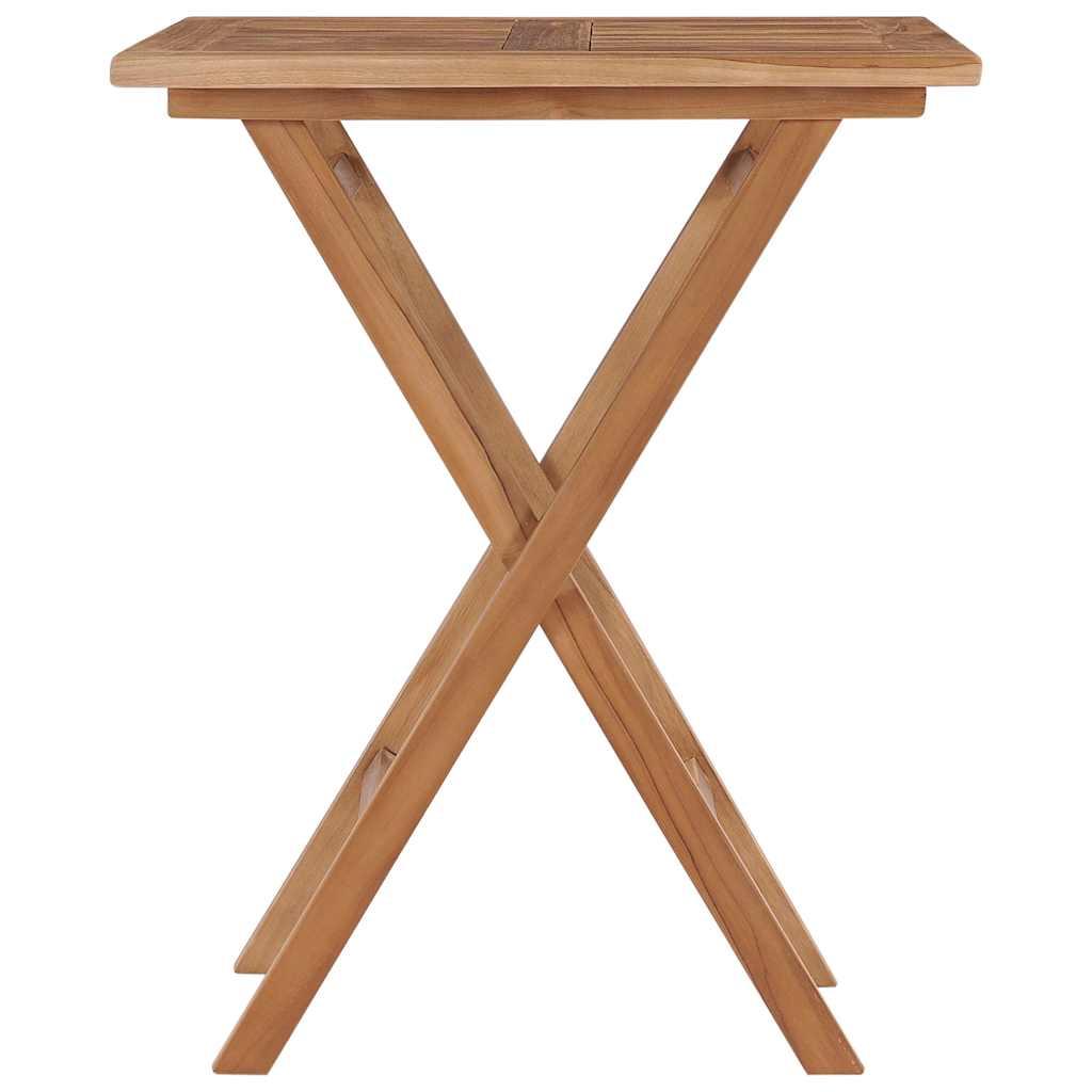 Mesa plegable de jardín madera maciza de teca