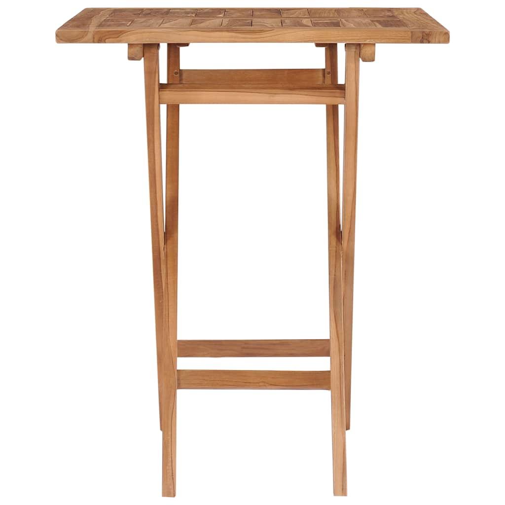 Mesa plegable de jardín madera maciza de teca