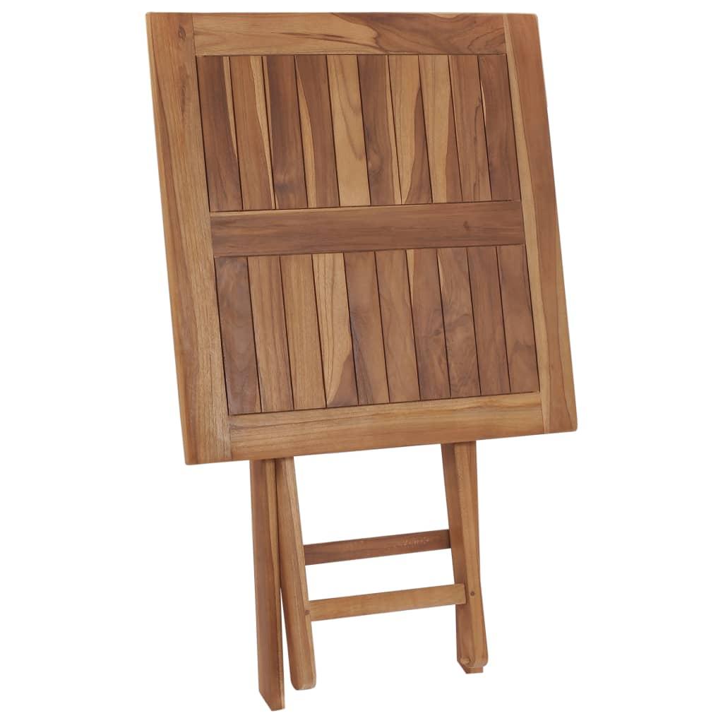 Mesa plegable de jardín madera maciza de teca
