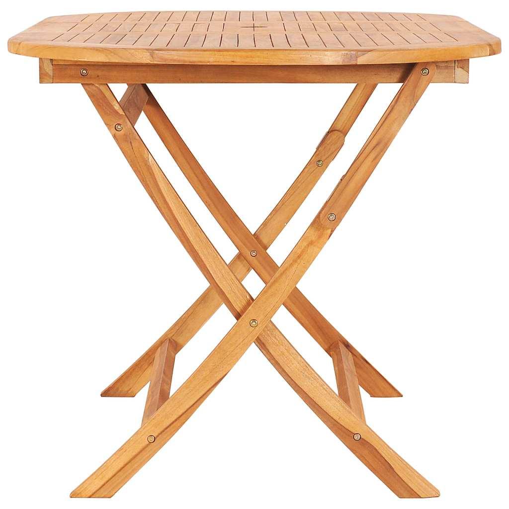 Mesa plegable de jardín madera maciza de teca