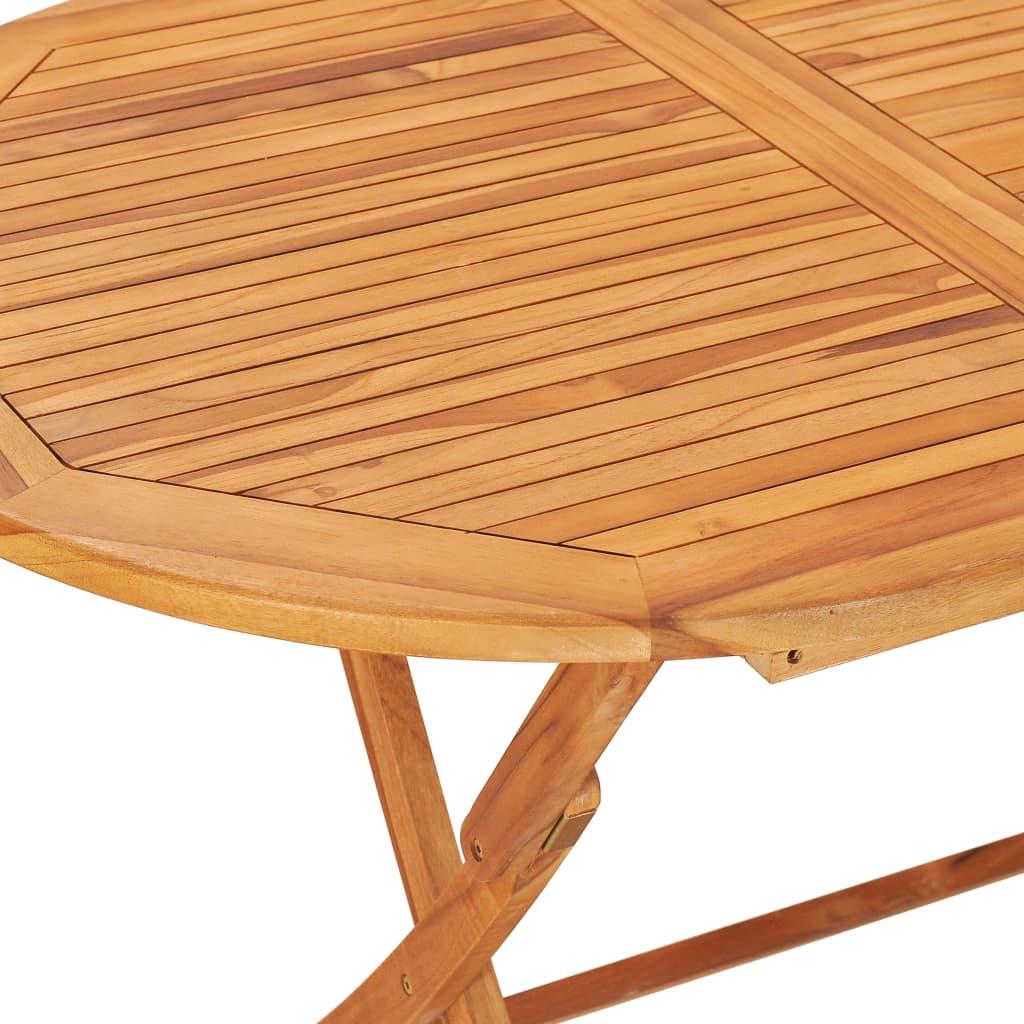 Mesa plegable de jardín madera maciza de teca