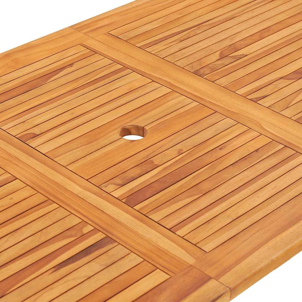 Mesa plegable de jardín madera maciza de teca