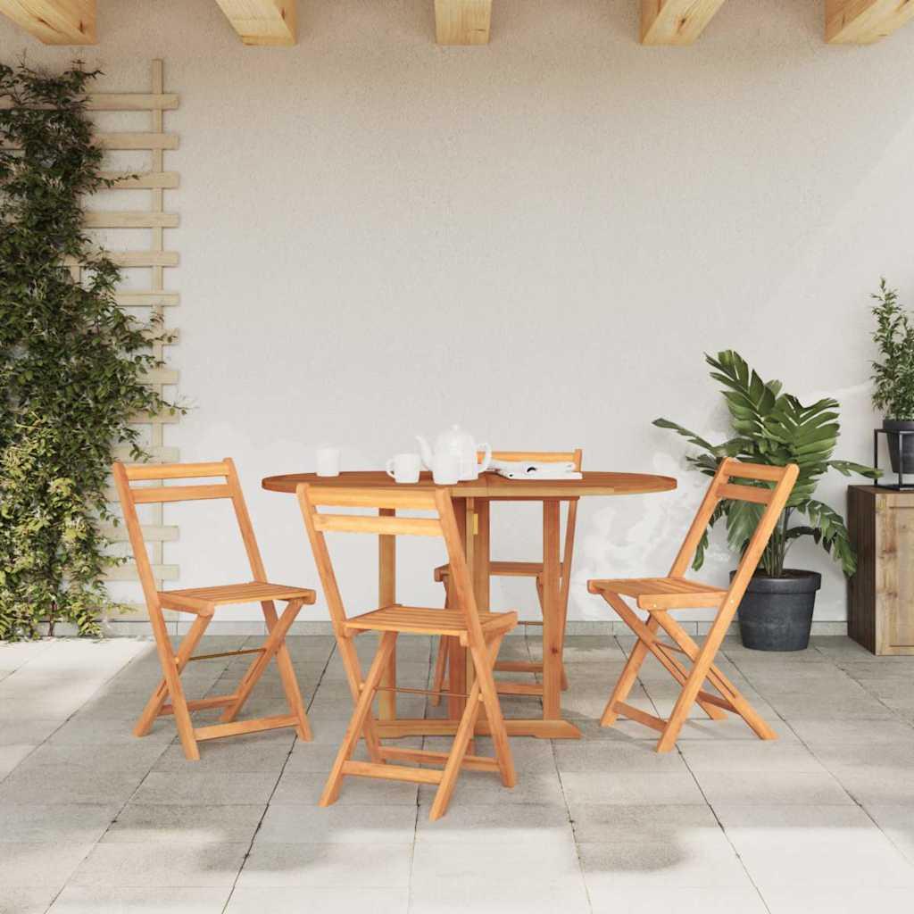 Mesa de jardín plegable Butterfly madera de teca 120x70x75 cm