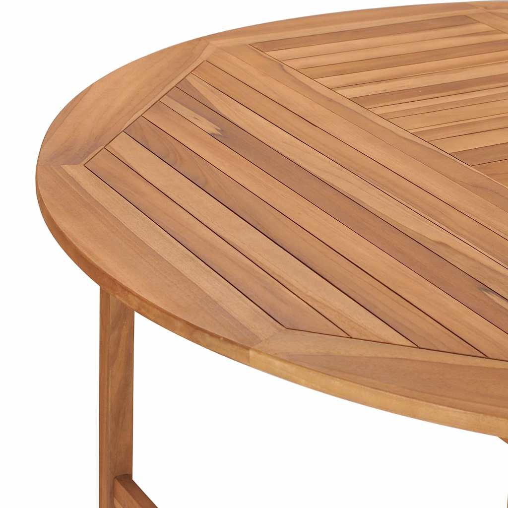 Mesa de jardín de madera de teca maciza 180x90x75 cm