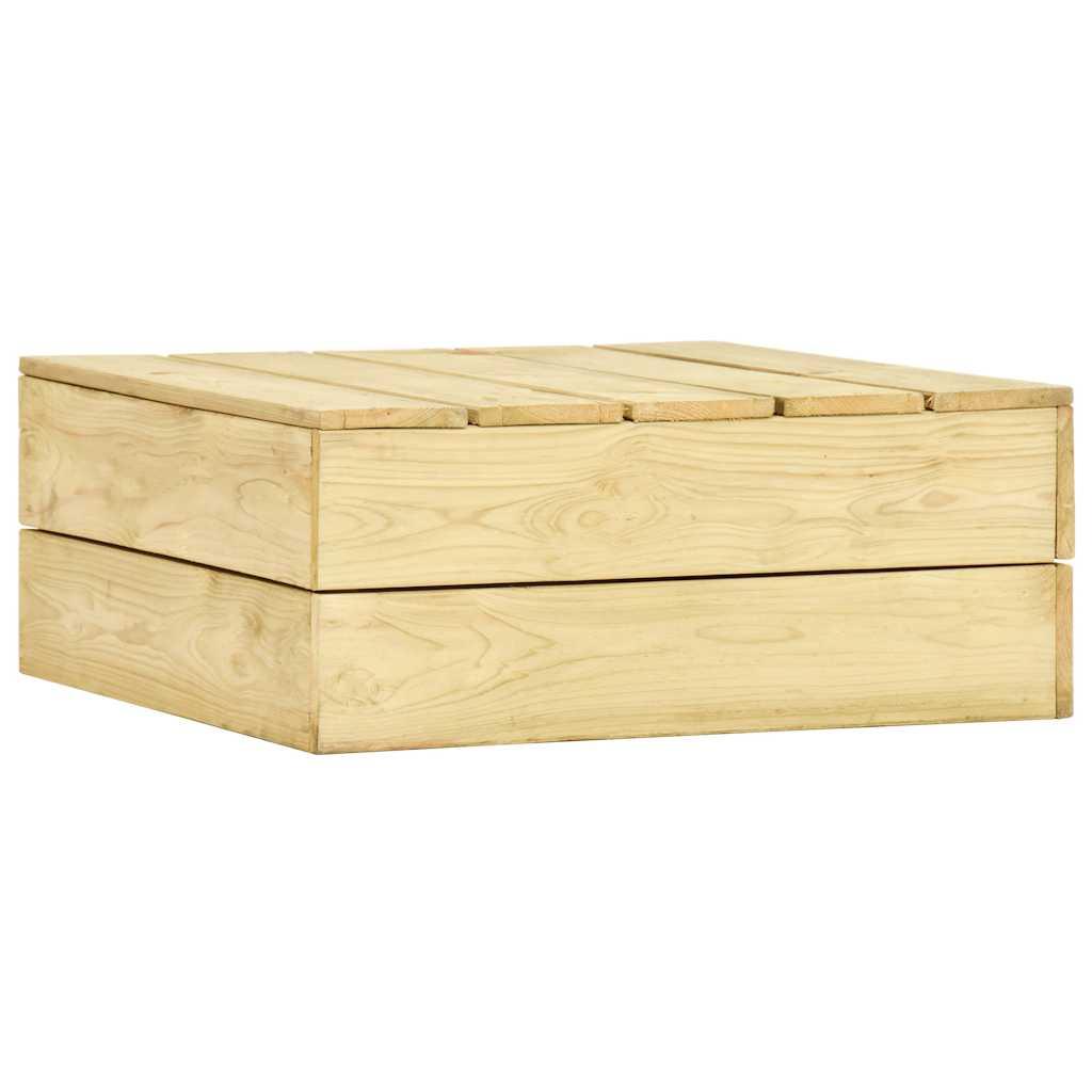 Mesa de jardín de madera de pino impregnada 220x74x75 cm