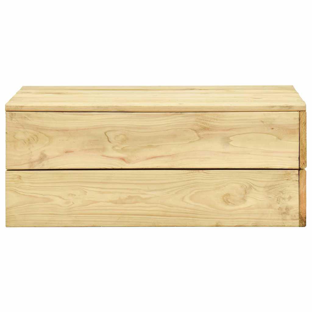 Mesa de jardín de madera de pino impregnada