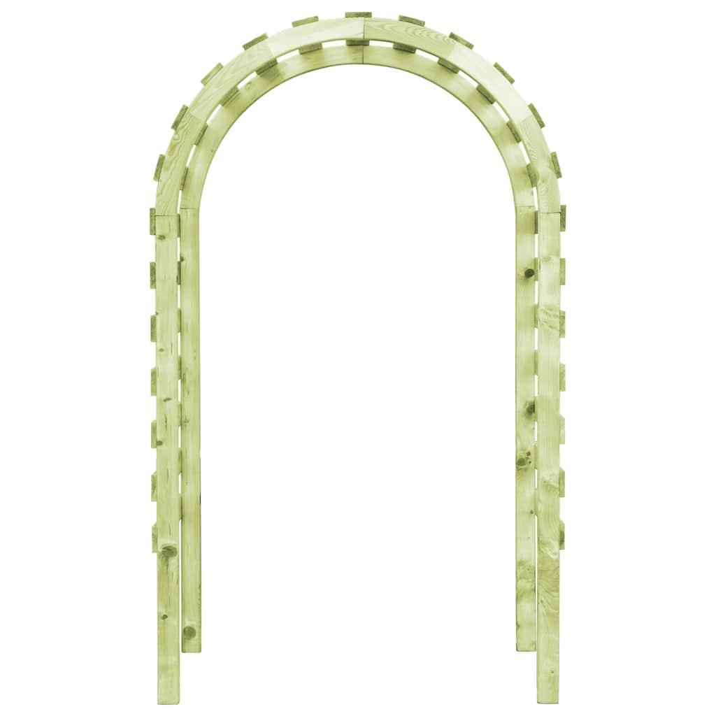 Pérgola de jardín de madera de pino impregnada 200x40x205 cm