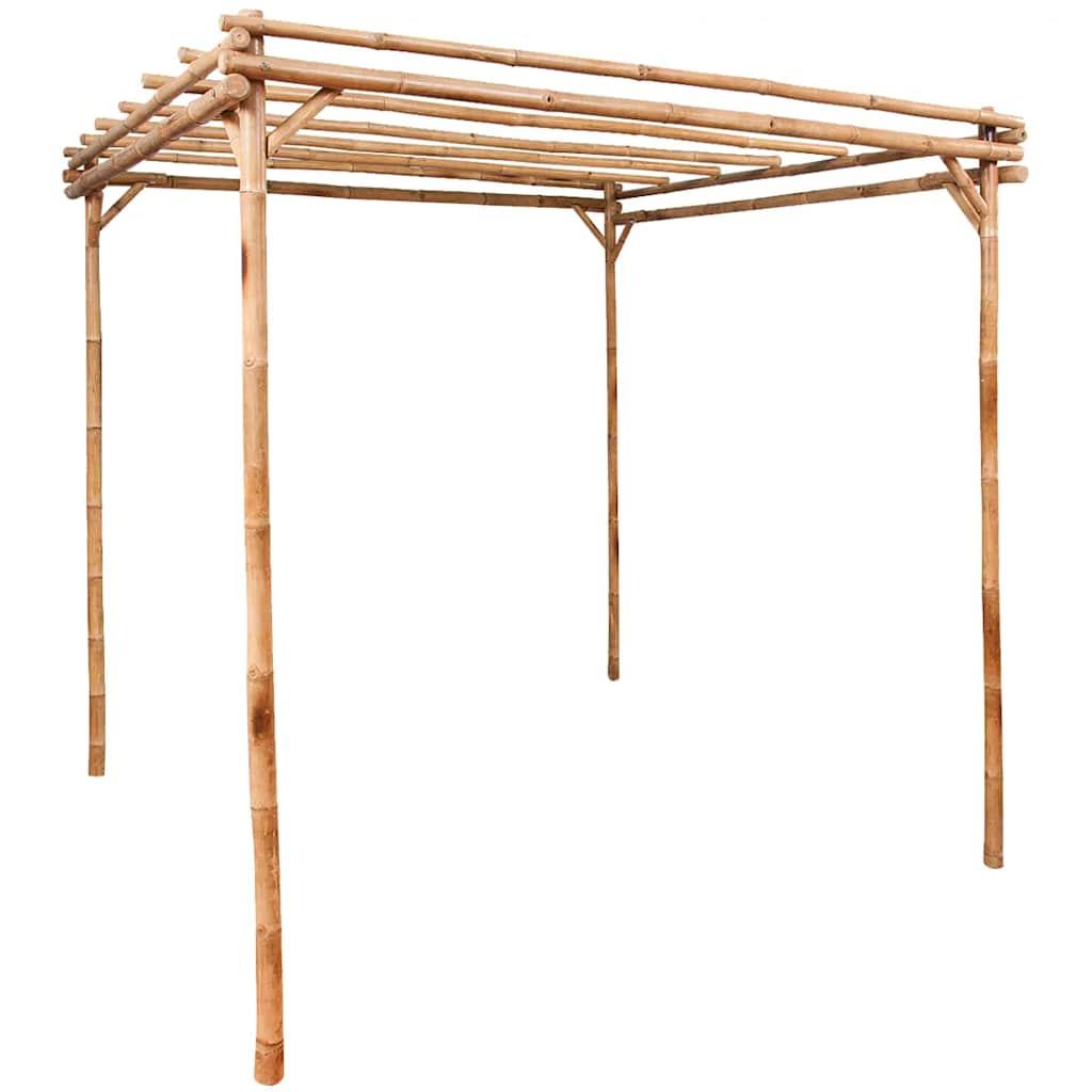 Pérgola de bambú