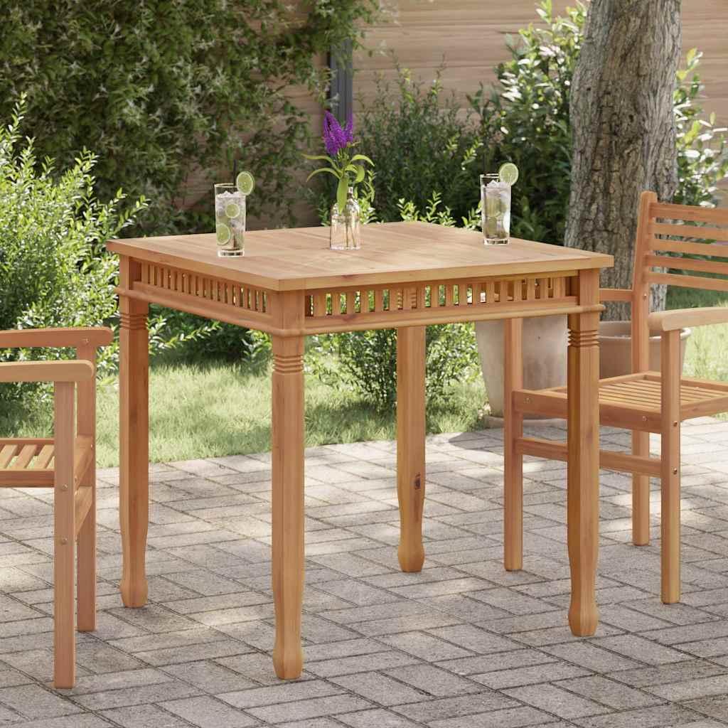 Mesa de comedor para jardín madera maciza de teca 120x70x77 cm
