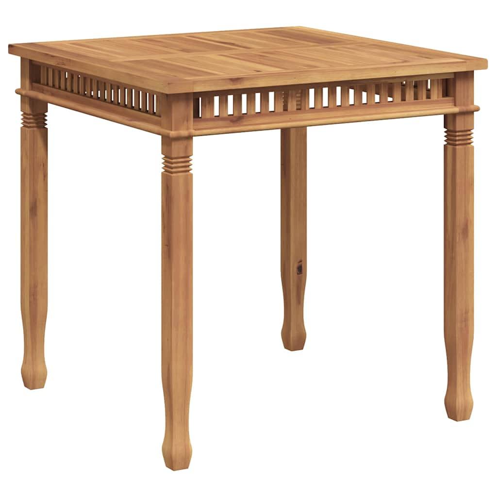 Mesa de comedor para jardín madera maciza de teca 120x70x77 cm