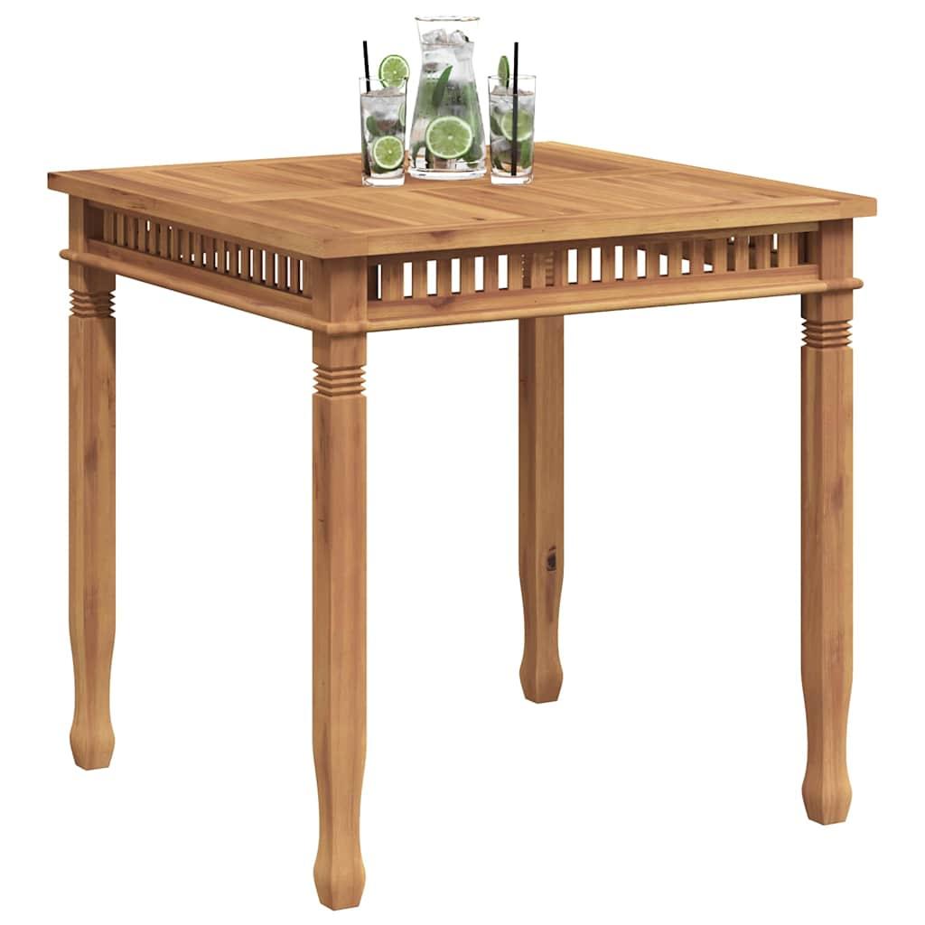 Mesa de comedor para jardín madera maciza de teca 120x70x77 cm